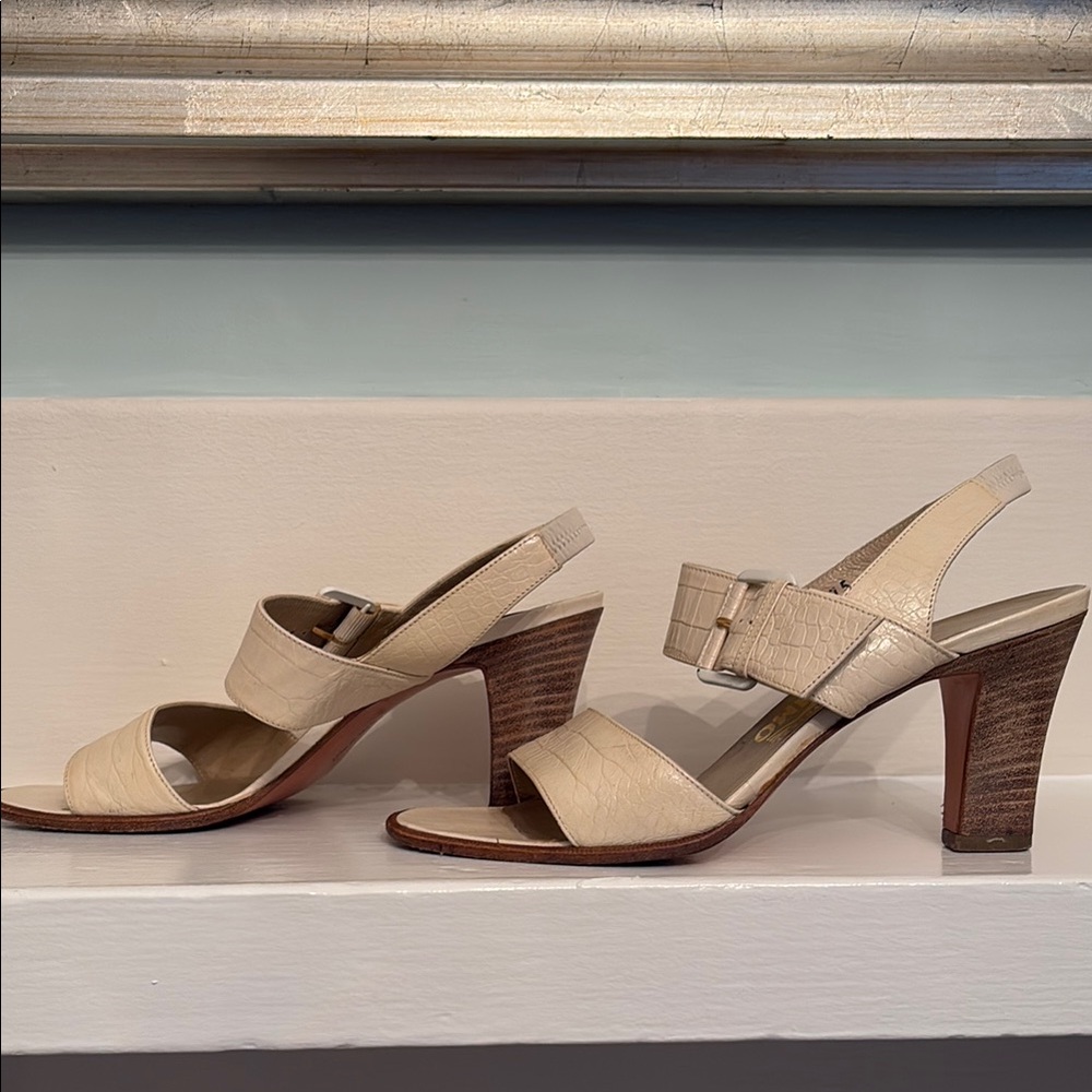Ferragamo Cream Women's Heels